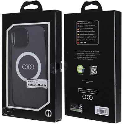 7. Audi IML Big Logo MagSafe Hülle für iPhone 15 / 14 / 13 - Schwarz