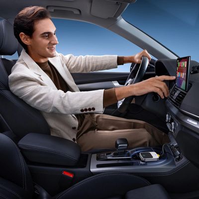 9. Baseus SafeJourney Series Wireless CarPlay Adapter – Grau