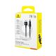 6. Baseus Gem Kabel USB Typ A auf iPhone 2,4 A 1 m (Schwarz)