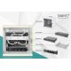 17. 10-Zoll-Netzwerkset: 6HE-Wandschrank, Ablage, Steckdosenleiste, 8-Port-Switch, Cat.6-Anschlussfeld, grau