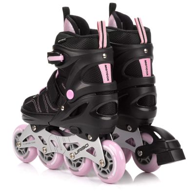 19. Meteor M 34-37 Urbo Rollschuhe Schwarz/Pink
