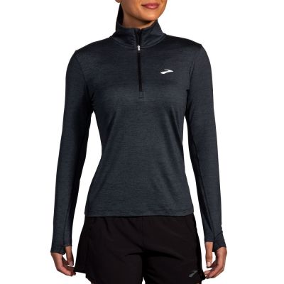 3. Dash 1/2 Zip 2.0 Damen Lauftop Schwarz