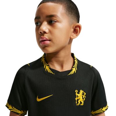 6. Nike Chelsea FC Stadion 2026/27 Kinder-Trikot Schwarz II1707 011