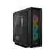 7. Corsair | Intelligentes Gehäuse mit gehärtetem Glas | iCUE 5000T RGB | Seitenteil aus Glas | Schwarz | Midi-Tower | Netzteil inklusive | ATX-Format