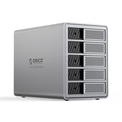Orico 9858T3 5 Big DAS Solution ProThunder Disk Array mit Thunderbolt 3 für 5 x 2,5"/3,5" SATA HDD/SSD - Grau