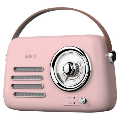 4. SAVIO Tragbares Radio Pink RS-03