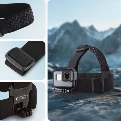 5. Tech-Protect GA100 Kopfhalterung für GoPro / DJI - Schwarz