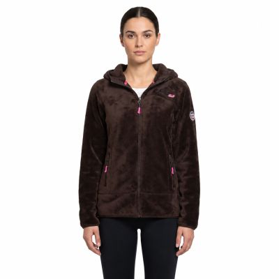 5. Damen-Fleecejacke Geographical Norway UPALOOD BROWN DB LADY 047-1 (WZ4176F/GN-BROWN)