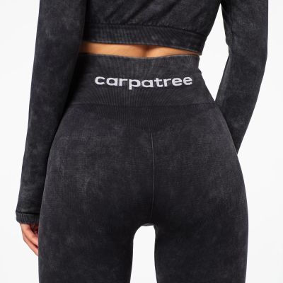 3. Carpatree Yasmine Damen-Sportleggings, hoher Bund, Marmor-Optik - CP-YSL-BL