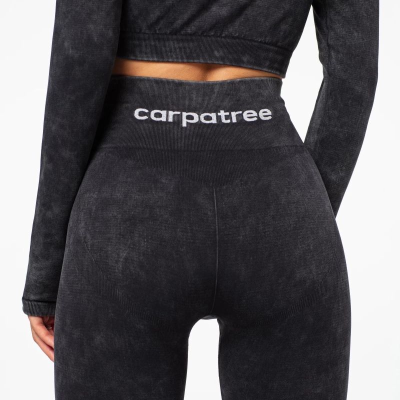 3. Carpatree Yasmine Damen-Sportleggings, hoher Bund, Marmor-Optik - CP-YSL-BL