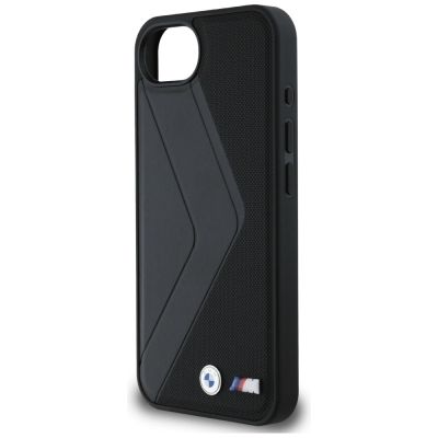6. BMW Oversized Stripes MagSafe Hülle für iPhone 16e - Schwarz