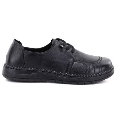 2. Bequeme schwarze Damen-Lederschuhe Vinceza 107240