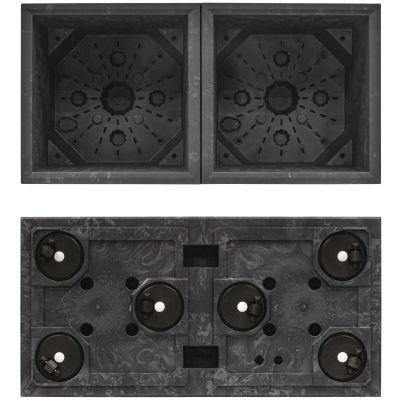 2. SIERRA CASE Blumentopf in Betonoptik, 77x39 cm, Anthrazit