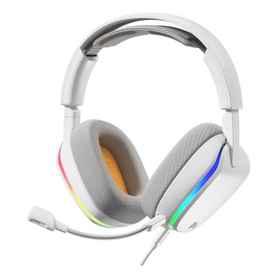 14. Glorious Gaming Glorious GHS Eternal RGB – RGB-Stereo-Gaming-Kopfhörer für PC, PS5, PS4, Switch – Speziell abgestimmte Treiber, abnehmbares Mikrofon, USB-C – Robust und komfortabel für 24/7 – Weiß