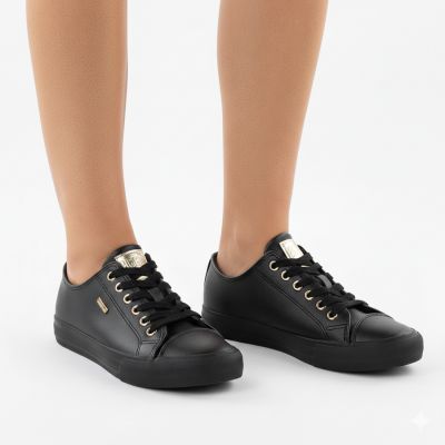 5. Damen-Sneaker, niedrig geschnitten, Kunstleder, weiß, Big Star RR274749