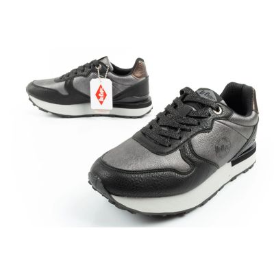 8. Lee Cooper Sportschuhe Sneakers Damen modisch bequem strapazierfähig grau schwarz