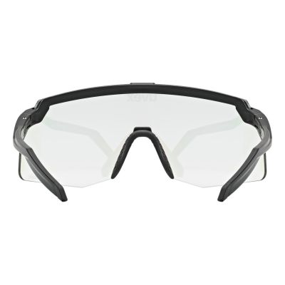 4. Uvex Pace Stage SV Radbrille schwarz matt/verspiegelt blau