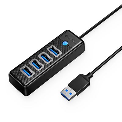 Hub Orico PW4U-U3 USB-A / 4x USB-A 3.0 - schwarz