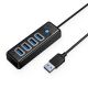 Hub Orico PW4U-U3 USB-A / 4x USB-A 3.0 - schwarz