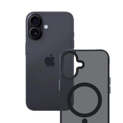 3. 3mk Smoke MagCase für iPhone 17 - Schwarz Halbtransparent
