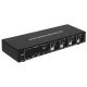 4. Techly IDATA DP-KVM4 KVM-Switch, rackmontierbar, schwarz