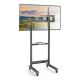 5. TECHLY MOBILER TV-STÄNDER 50-90" BIS 70KG VERSTELLBARES AV-REGAL