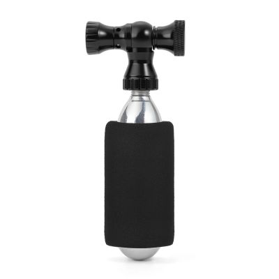 2. Rockbros CO₂-Pumpe, Ventilkopf aus Aluminiumlegierung, patronenfrei, Presta/Schrader-kompatibel – schwarz