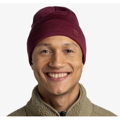 2. BUFF MERINO MIDWEIGHT BEANIE MELANGE TIBET RED