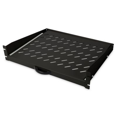 4. Digitus Ausziehbarer Ablageboden zur permanenten Montage an 483 mm (19") Frontmontageprofilen