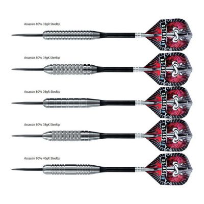 2. Harrows ASSASSIN HEAVY Steeltip Darts