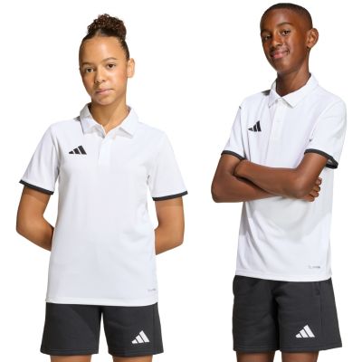 adidas Entrada 26 Polo-Shirt für Kinder, weiß, JZ6624