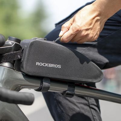 14. Rockbros AS-019 Fahrradrahmentasche wasserdicht 1,5 l - Schwarz