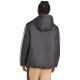 9. Herren adidas Essentials Climawarm 3-Streifen Isolierte Kapuzenjacke Schwarz JM4042