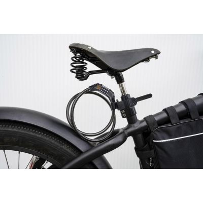 15. Fahrradschloss mit Zahlenschloss 10 x 1800 mm mit Griff Black+ Decker