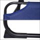 7. FALTBARER TOURISTEN- UND STRANDSTUHL MIT ARMLEHNEN 52X54X26/66CM BLAU