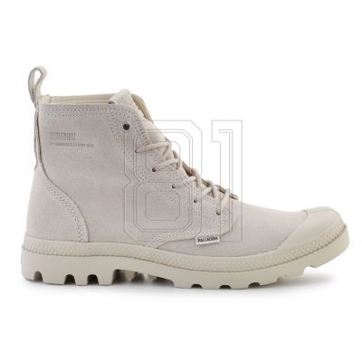 7. Palladium Pampa Hi Skin U 74379-155-M Weiße Kappe Graue Schuhe