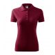 2. Damen-Poloshirt mit Piqué-Muster (Granat)