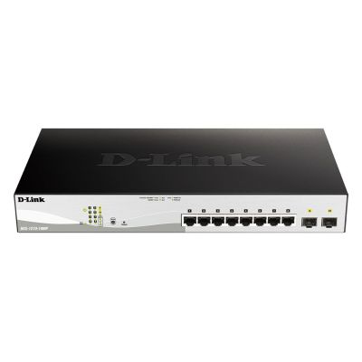 4. D-Link DGS-1210-10MP Managed L2 Gigabit Ethernet (10/100/1000) PoE-Unterstützung Schwarz, Grau