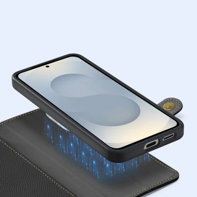 5. Dux Ducis Lava Case mit MagSafe für Samsung Galaxy S25 Edge - Schwarz