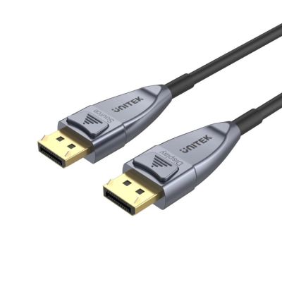 8. UNITEK C1617GY DisplayPort-Kabel 15 m Schwarz, Silber