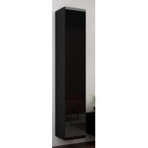 VIGO Vollvitrine „180“ 180/40/30 schwarz/schwarz halb