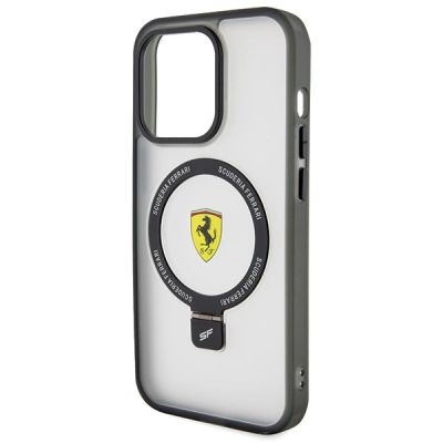6. Ferrari FEHMP15LUSCAH iPhone 15 Pro 6,1" transparentes Hardcase Ring Stand 2023 Collection MagSafe