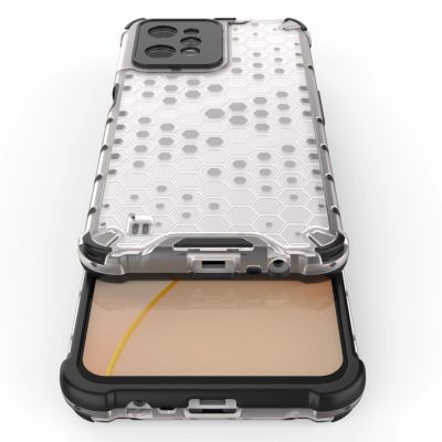 9. Gepanzerte Wabenhülle mit Gelrahmen Realme C31 transparent