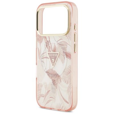 6. Guess Jungle Tonal Triangle MagSafe Hülle für iPhone 17 Pro Max – Pink