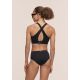 3. CASALL Bikini-Hipster-Badehose mit hohem Bund, Schwarz