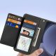 8. Dux Ducis Lawa Lederhülle für Samsung Galaxy S25+ mit abnehmbarer magnetischer Brieftasche – Schwarz