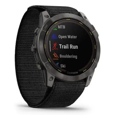 10. Garmin Enduro 2 Solar Schwarz Carbongrau DLC Ti Ultrafit Band 010-02754-01 Sportuhr