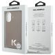8. Karl Lagerfeld MagSafe Hülle mit Karl-Kopf-Logo für iPhone 17 – Braun