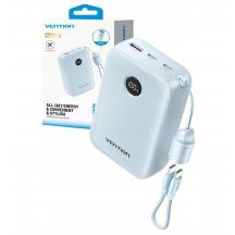 Vention Powerbank 20000mAh 2 x USB-C 1 x USB-A mit Display 22,5W blau