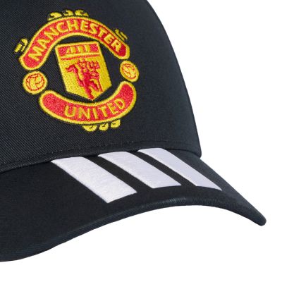 3. adidas Manchester United Kinder-Baseballkappe Schwarz KT0654